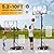 Basketball Hoop Outdoor 10 FT Height Adjustable Basketball Goals Systems Portable with 44" Backboard and Wheels for Youth Adults Kids - Backyard, Driveway, Indoor Play