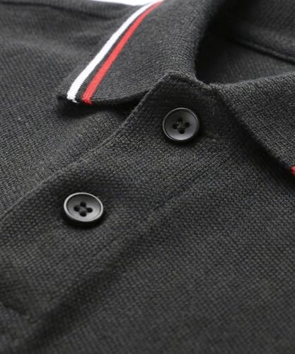 Image of AWG ALL WEATHER GEAR Cotton Polo T-Shirt | Half Sleeve Plain-Regular Fit | Soft Breathable Solid Tee | Collar Tshirts | Casual & Office Wear | Comfortable Everyday Cotton Polo | Mens Tshirts