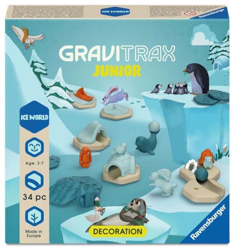 Ravensburger GraviTrax Junior Extension Ice - Marble Run, STEM and Construction Toys for Kids Age 3 Years Up - Kids Gifts