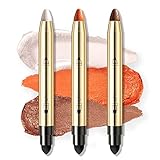 Retractable Jumbo Eyeshadow Pencil, Shimmer Finish 2-in-1 Creamy Formulas Eye Shadow Stick for Women