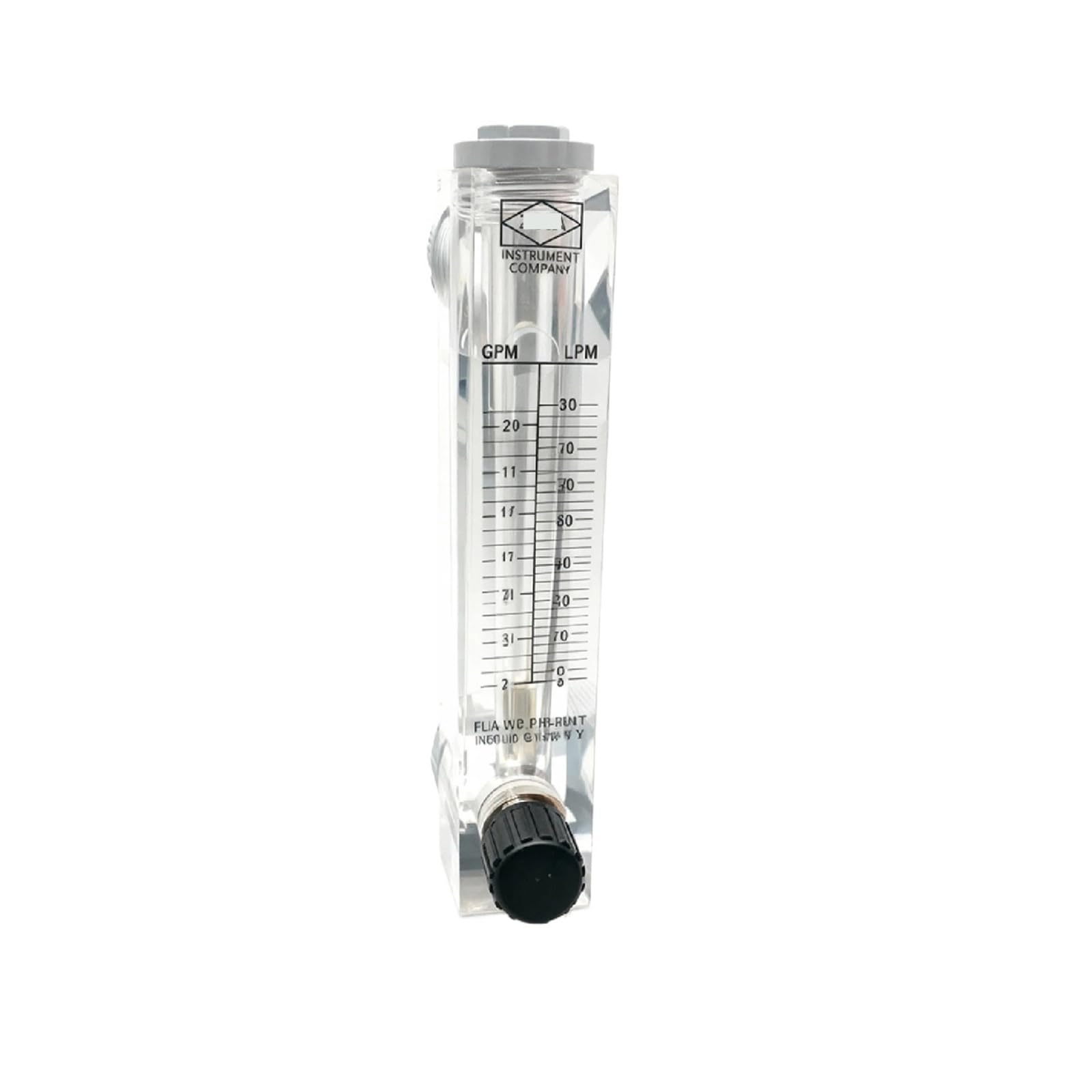 Medidor de flujo montado en Panel acrílico LZM-15ZT, rotámetro de aire líquido ajustable, medidor de flujo de Panel transparente(0.3-3Nm3-h)