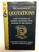 A Pocket Book of Quotations B000HUK3FK Book Cover