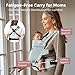 Momcozy Newborn Baby Carrier - Ergonomic, Cozy and Lightweight Carrier for 7-24lbs, Adjustable Neck Support with Sunshield, Breathable Airmesh Perfect for Summer Outing, Silver Grey