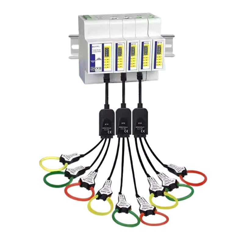Medidor inteligente multirraíl ME131 con protocolo Modbus-RTU, comunicación RS485 y monitoreo de corriente(ME131M6 5VDC(4.5V-5.5VDC))
