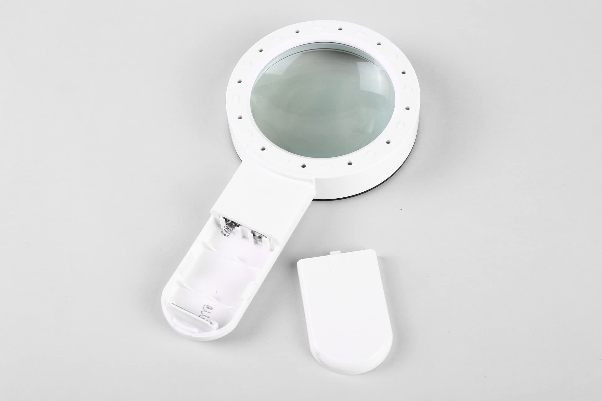 Lupa de lectura Lupa de Mano con lámpara LED e interruptor de Pulsar y tirar Lupa de lectura con Luz LED para leer letras pequeñas