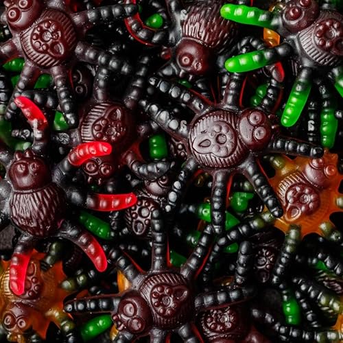 Trolli Tarantula 2x 150g Gummi-Spinnen inkl. Geistersticker, Laktose- und glutenfrei,Tarantula Fruchtgummi in verschiedenen Geschmacksrichtungen, passend für Kindergeburtstage & Goodie Bags
