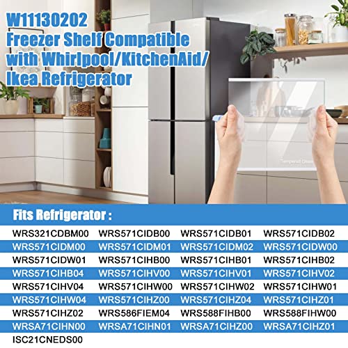 Compare W11130202 Refrigerator Glass Shelf Compatible with Whirlpool