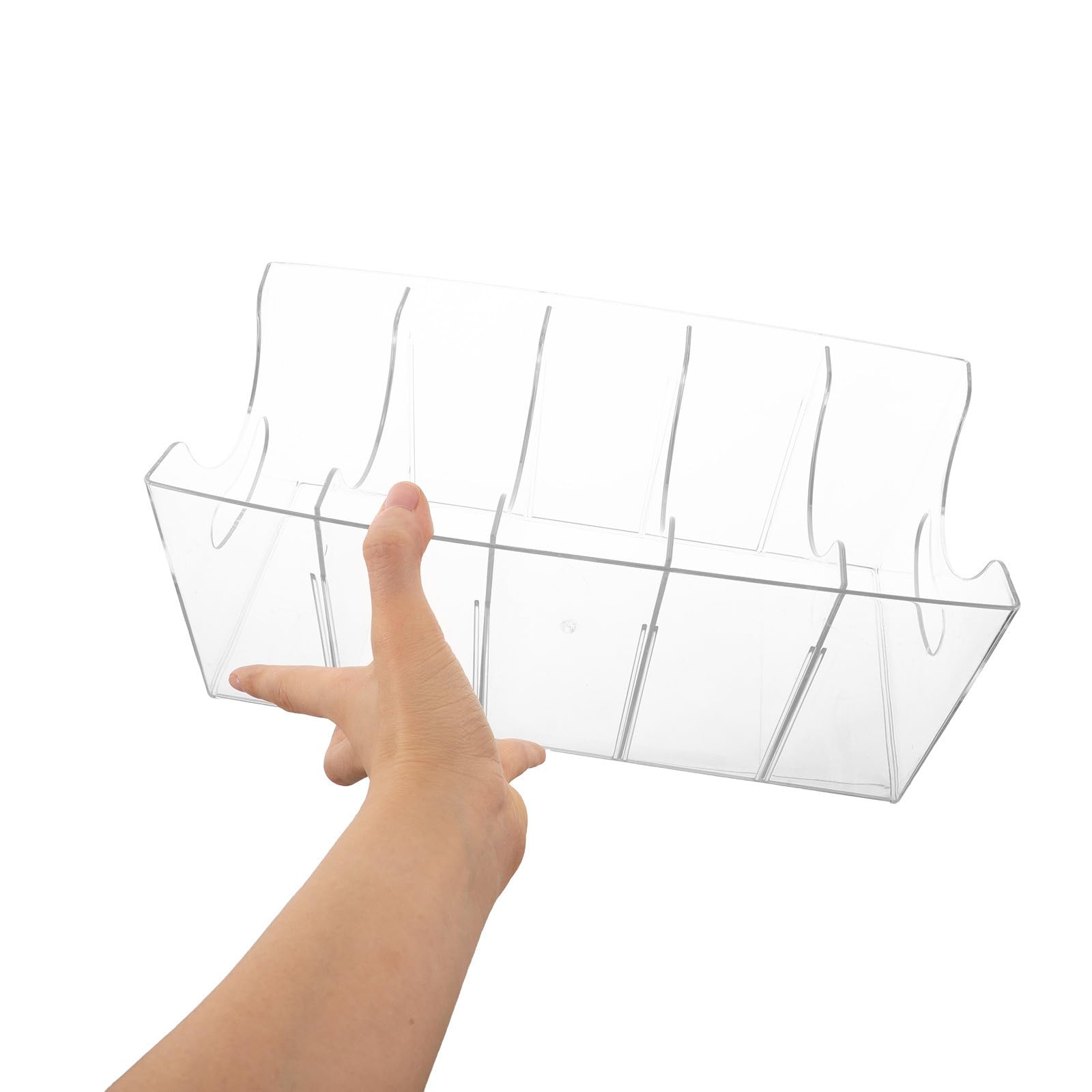 3 Pezzi Organizer per Cinture in Acrilico Trasparente con 5
