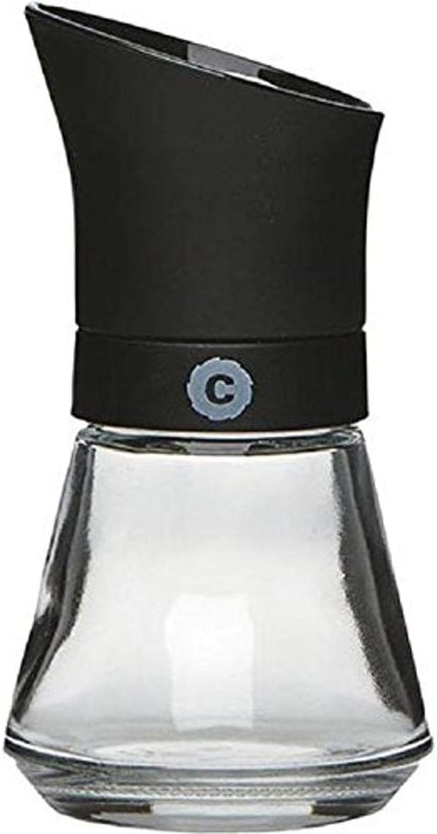 CRUSHGRINDKala Mill with Ceramic Grinder for Salt Pepper and Spices Danish Designed, 5", Black