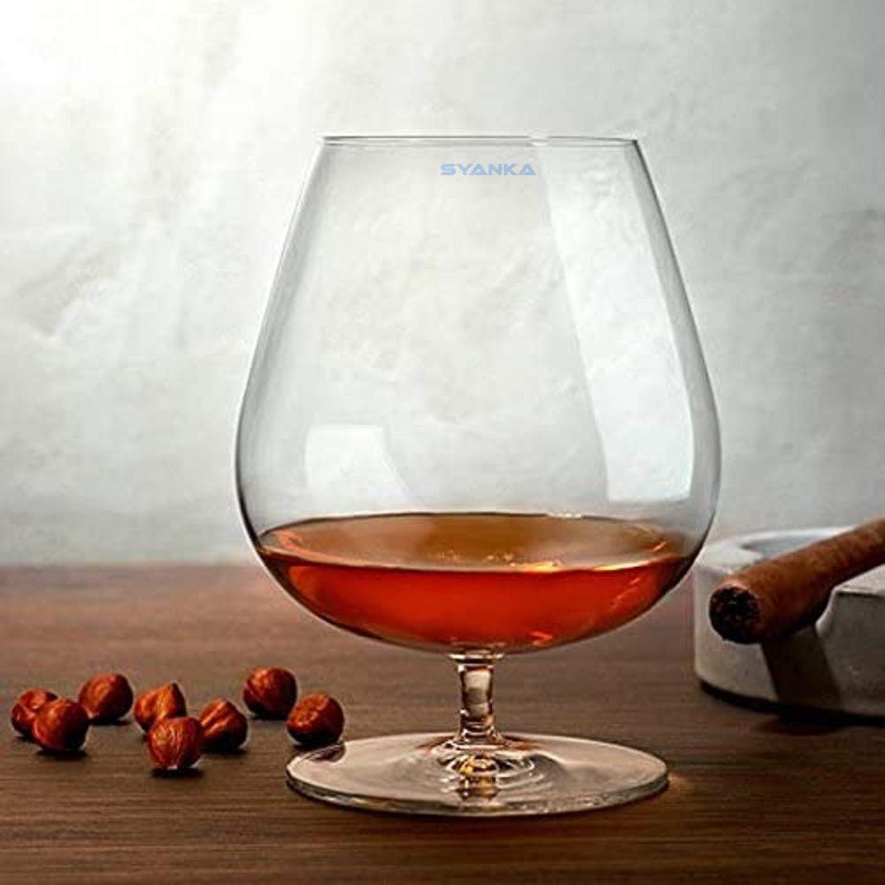 SYANKA Italian Premium Classic Brandy Glasses Set of 8, 300 ML, Non-Lead Crystal Clear, Ideal for White or Red Wine Glasses 4