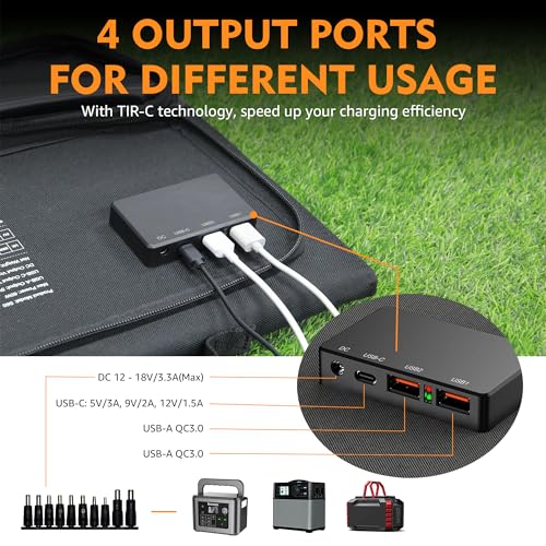 Powkey PW-60W Foldable Solar Panel Charger 60W thumb #3