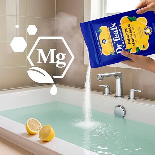 Dr Teal's Epsom Salt Magnesium Soak, Prebiotic Lemon Balm & Sage, 3 lbs - image 5