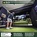 Aerixtron Gray Fireproof Golf Simulator Impact Screen, 3D Air Mesh Impact Screen for Golfs Training Indoor/Outdoor, HD Golf Hitting Screens for Home Practice with Grommet Holes & Bungee Cords