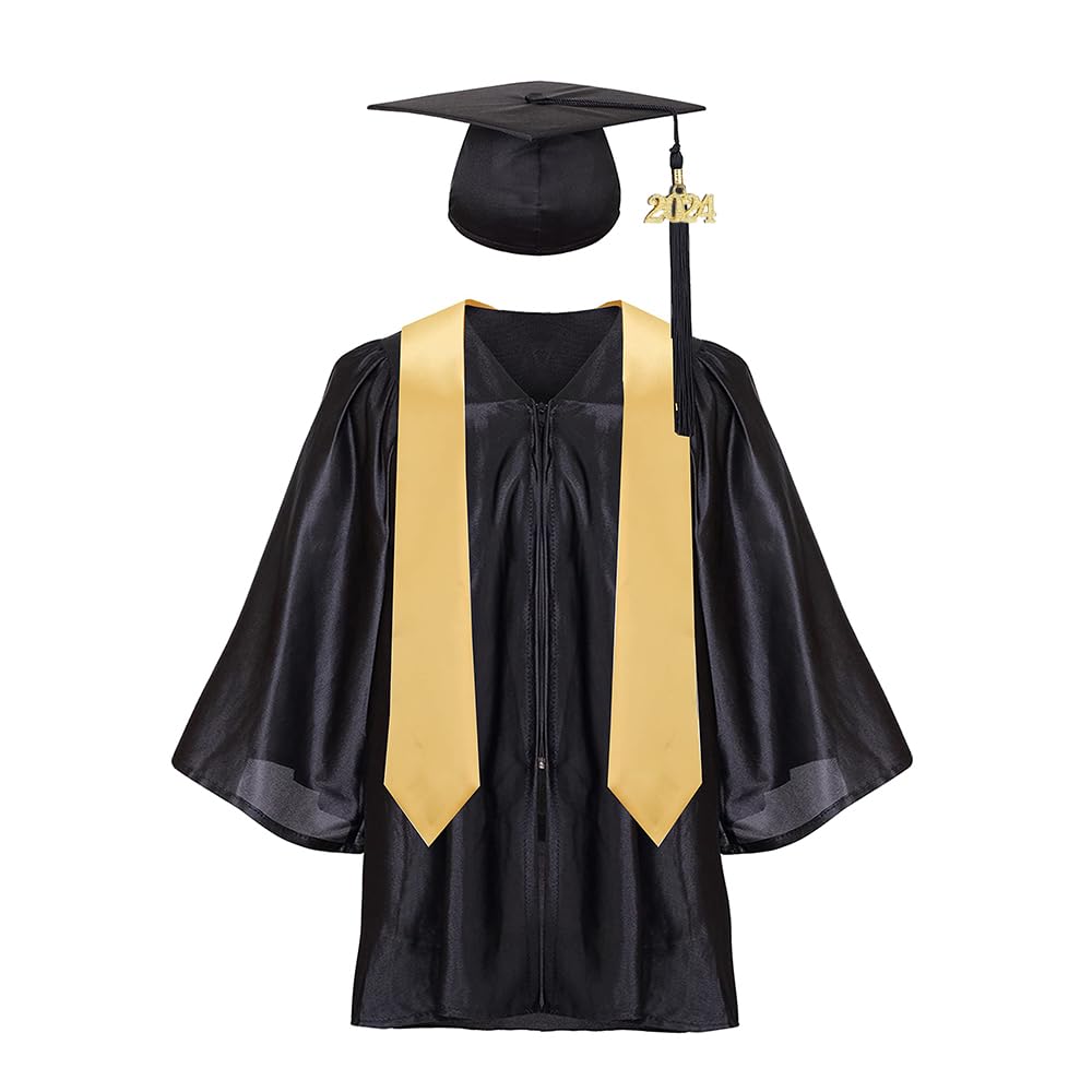 yolsunUnisex Kids Graduation Cap Gown Graduation Cap Gown