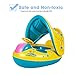 Jellydog Toy Baby Swimming Float, Baby Pool Float with Canopy, Inflatable Infant Pool Swimming Boat with Sunshade, Babies Swimming Float, Baby Pool Toy