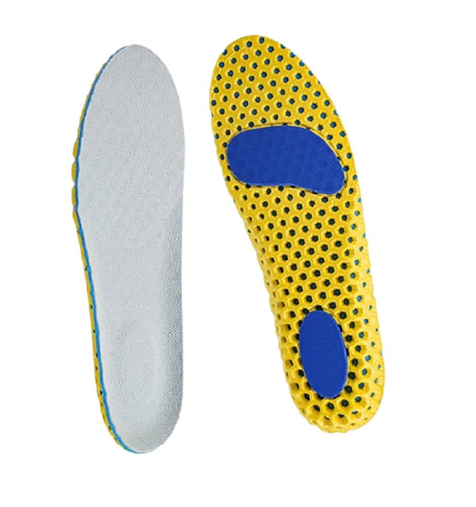 JERN® Breathable Memory Foam Orthopedic Insole Arch Support Orthopedic Insoles For Shoes (UK 8-9, Yellow) (B0B3JJDV2N) Amazon Price History, Amazon Price Tracker
