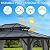 12'x10' Hardtop Gazebo, Heavy Duty Aluminum Permanent Hardtop Gazebo Outdoor Pavilion with Curtains and Netting for Garden (Gray, PC Top / 12'x10')