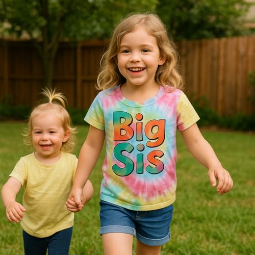 Big Sister Shirt Big Sister Announcement Big Sis Shirt for Toddler Girls Sibling Outfit Top3