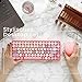 Perixx Periduo-713 QWERTZ - Juego de teclado y ratón inalámbricos (tamaño mini,...