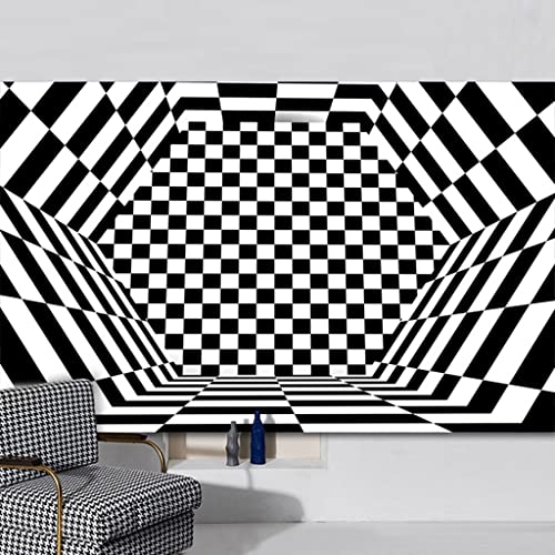 Tapis d'illusions d'optique vortex 3D déco sol antidérapant chambre