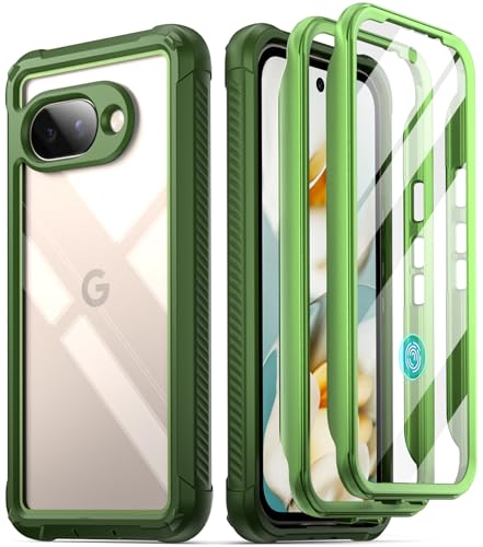 Coque Poétique Guardian pour Google Pixel 9A 5G (2025) Protection intégrale d'écran Fonctionne avec empreinte digitale 2 cadres avant Charge sans fil...