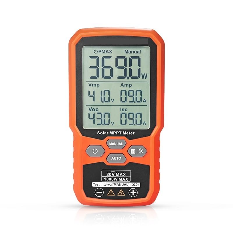 Miernik MPPT o mocy 1000 W, tester paneli fotowoltaicznych, multimetr prądu zwarciowego o napięciu otwartego obwodu 80 V 35 A