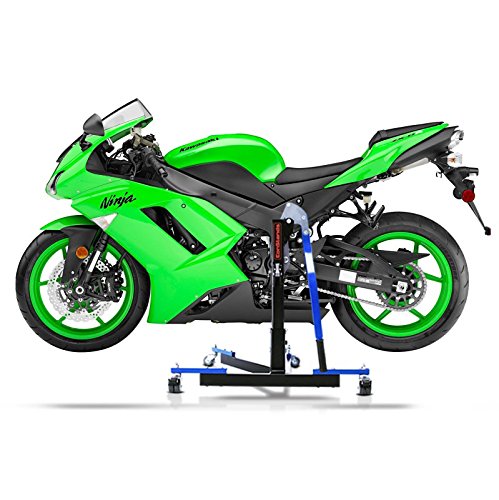 CS Power Evo-Zentralständer kompatibel mit Kawasaki ZX-6R 03-06 Blau