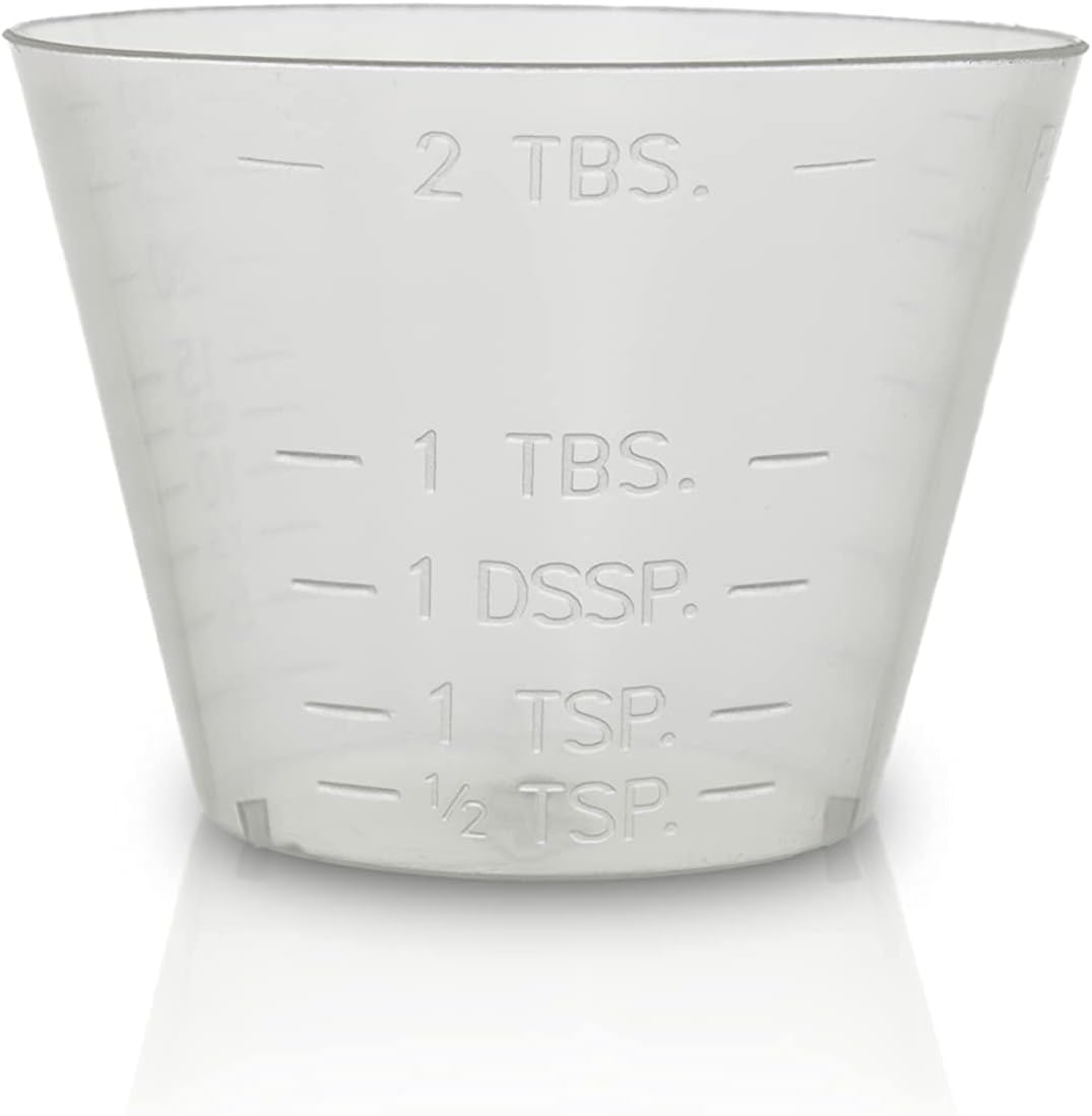 1oz Flexible Graduated Measuring Medicine Cups, Non-Sterile, Semi-Clear, Easy Read - 400ct