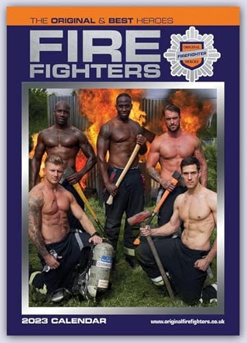 Fire Fighters - Feuerwehrmänner 2023 - A3-Posterkalender: Original Carousel-Kalender [Mehrsprachig] [Kalender] Cover