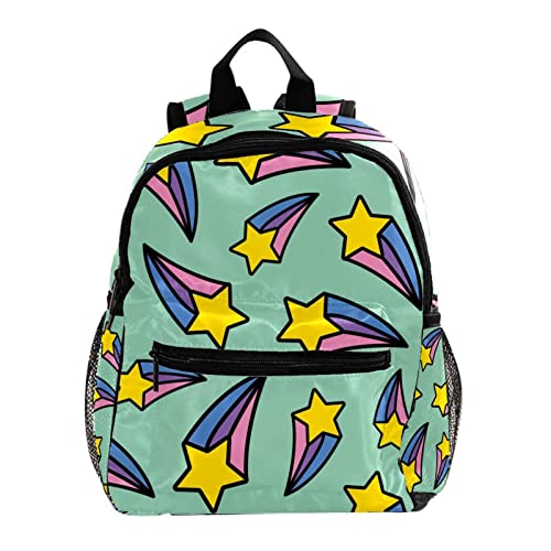 Sac à dos turquoise pour enfants motif écailles multicolore 30cm