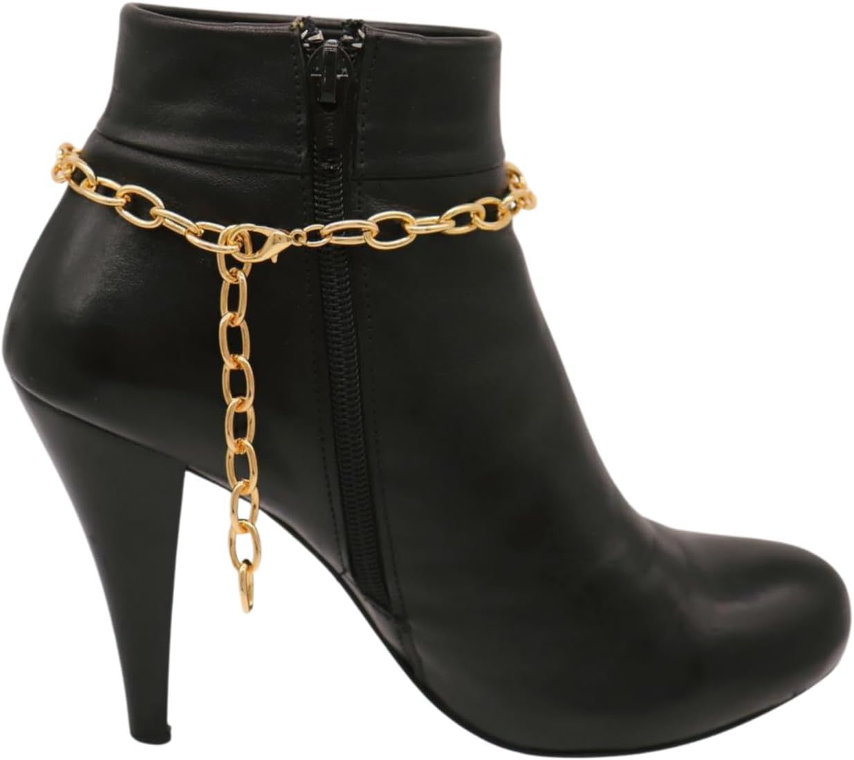 Women Jewelry Boot Bracelet Gold Metal Chain Shoe Anklet Love Heart Charm BC91