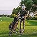 KVV 3 Wheel Foldable/Collapsible Golf Push Cart Ultra Lightweight Smallest Folding Size, New-Version Scorecard Holder Umbrella Holder Included