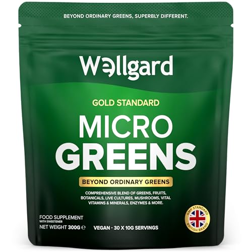 Wellgard Micro Greens 300 Grams Greens Powder 57 Ingredients 84 Scientifically Proven Health Benefits Super Greens Powder