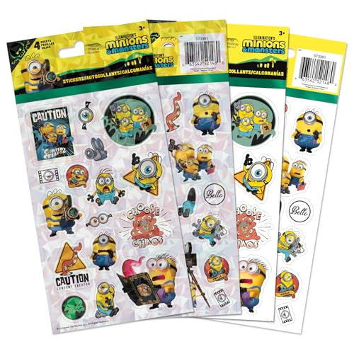 Despicable Me: Minions & Monsters Standard Stickers - 4 Sheet