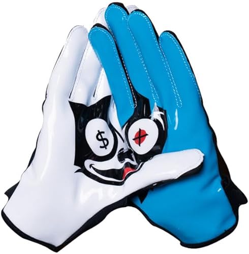 EVO2 Youth Football Gloves  Sticky Grip ProTac Palms, Lightweight Breathable Mesh Fit, SFIA  Kids Football Gloves