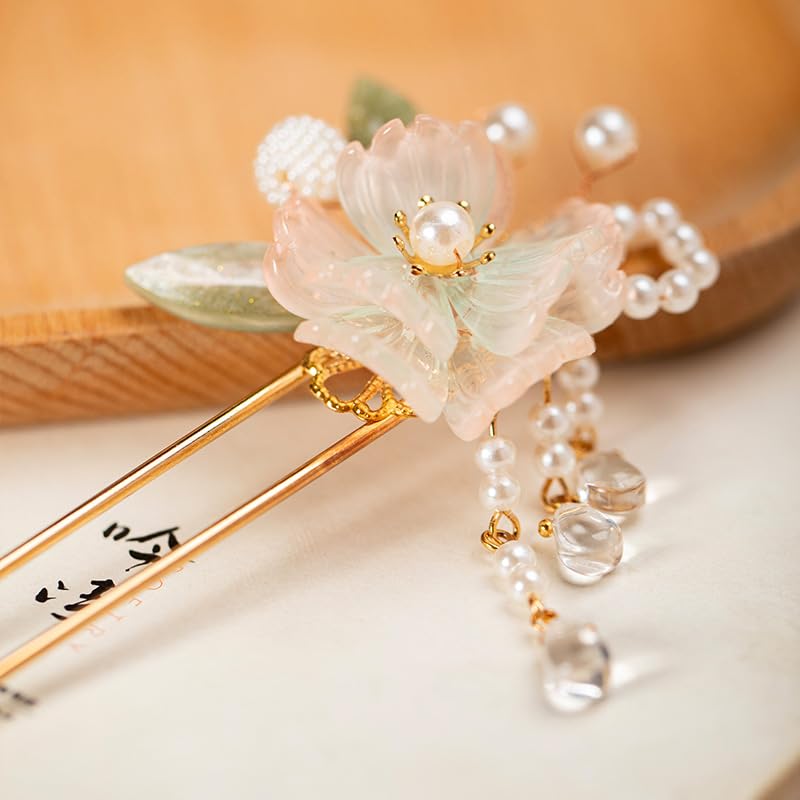 Rainbow-Pink-Chrysanthemum-Pearl-Tassels-Chinese-Hanfu-Metal-Handmade-Hair-Clip-Hair-Accessories-for-Women-Girls-Long-Hair-Rainbow-Flower