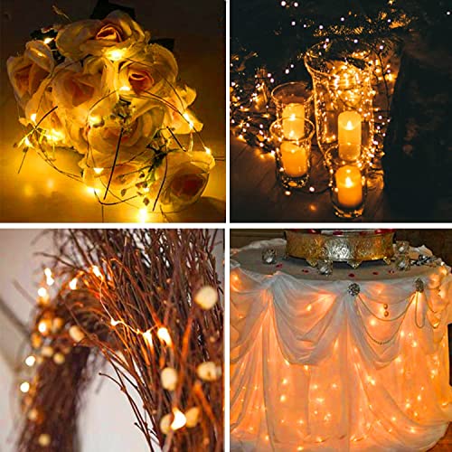 16 Pack 30 Led Fairy Lights Battery Operated String Lights 10 Feet Waterproof Twinkle Lights Mason Jar Lights Silver Wire Firefly Lights For Christmas Party Wedding Patio Warm White #TOP4