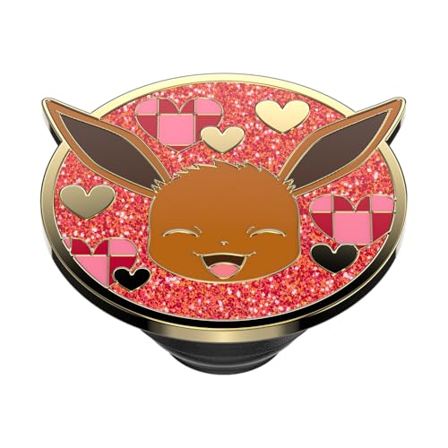 Image of PopSockets Adhesive Phone Grip, Holder, Phone Stand, Pokemon - Enamel Eevee XOXO