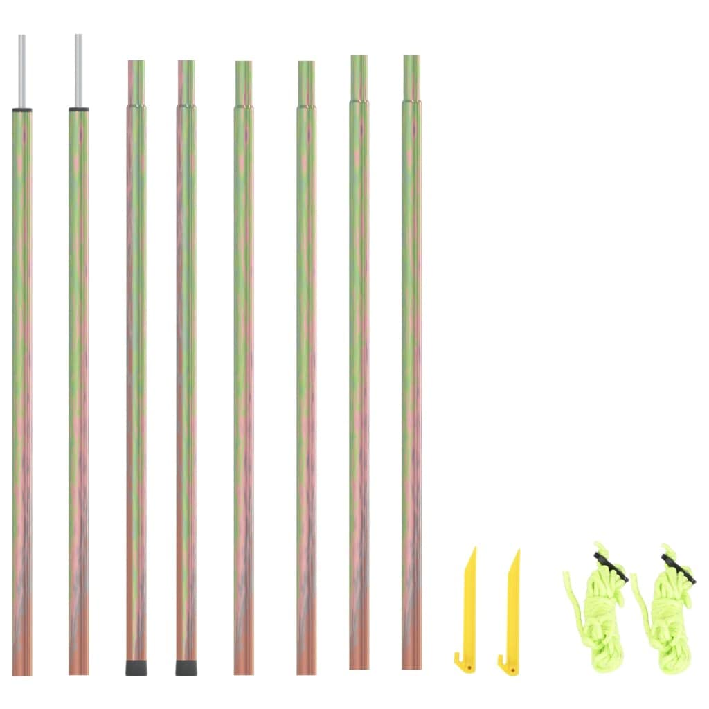 vidaXL 1/2x Poste de Toldo de Vela de Acero Galvanizado 200cm/250cm Carpa