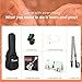 Kmise Professional Ukulele for Adult Beginner, Free Online Lesson 23 inch Concert Mahogany Ukelele with Kids Ukele Bundle Starter Kit Gig Bag Case, Strap, Tuner, Nylon Strings, Book, Uke Gift Choice