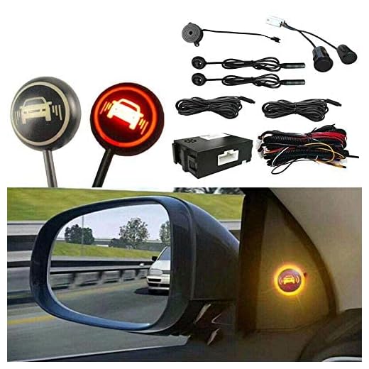 Car Blind Spot Monitoring System, 12V Car Blindspot Sensors Lane Change Reminding Driving Assistance Sensor Monitoring
