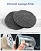 10Pcs Hepa Filter Sponge Replacement Accessories Fit for Neabot//Neakasa P1 Pro Pet Grooming Kit & Vacuum 3.77inch Diameter Circle