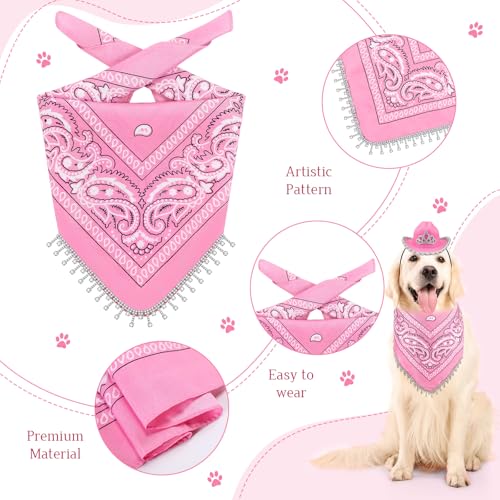Disfraz de vaquero rosa para perro Sanwuta Halloween miniatura 3