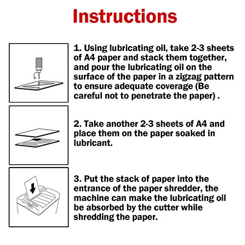 Best Use Professional Paper Shredder Lubricant Sheets, High Viscosity Shredder Cleaning Sheets, More Convenient Paper Shredder Sharpening & Lubricating Sheets For Home Office 12 Sheet #TOP2
