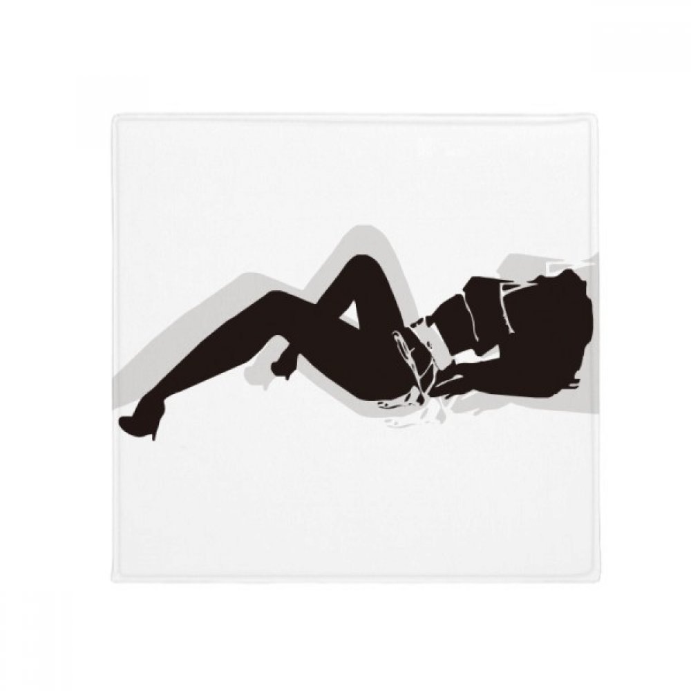 Tapis antidérapant silhouette fille évite les glissades cuisine entrée 80cm