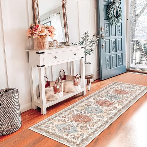 Pauwer Runner Rug 2X6 Non-Slip Washable Low-Pile Accent Rug thumb #1