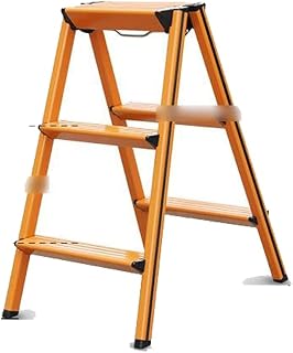 TAPARU Telescoping Ladder Household Aluminum Alloy Folding Small Ladder Thickened Multi-Functional Three-Step Four Step Herringbone Ladder Stool Dua
