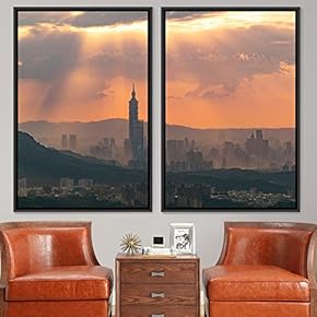 signwin 2 Piece Framed Canvas Wall Art Beautiful...