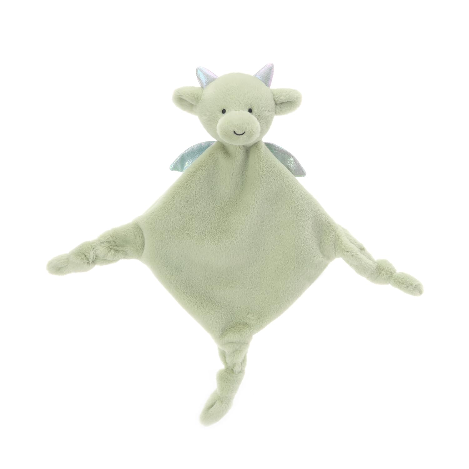 Apricot Lamb Matcha Dragon Comforter Plush Security Blanket Soft Lovey 13"