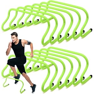 Wettarn 12 Pcs 9″ Speed Training Agility Hurdles for Athletes Reliable Training Hurdle Plyometric and All Purpose Practice Equipment for Soccer Basketball Football